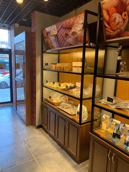 哈尔滨蛋糕店高柜墙边柜定做