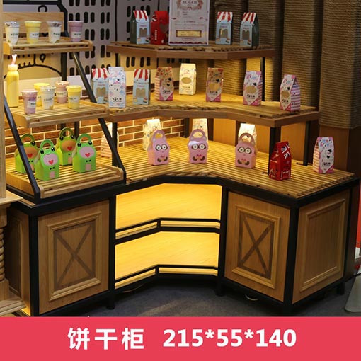 哈尔滨铁木结构饼干柜定做
