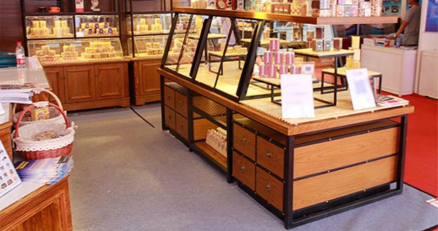 哈尔滨面包糕点中岛展示柜定制